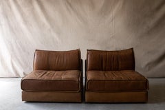 Set von Leder-Lounge-Modulen von De Sede, Modell Pagode, um 1960