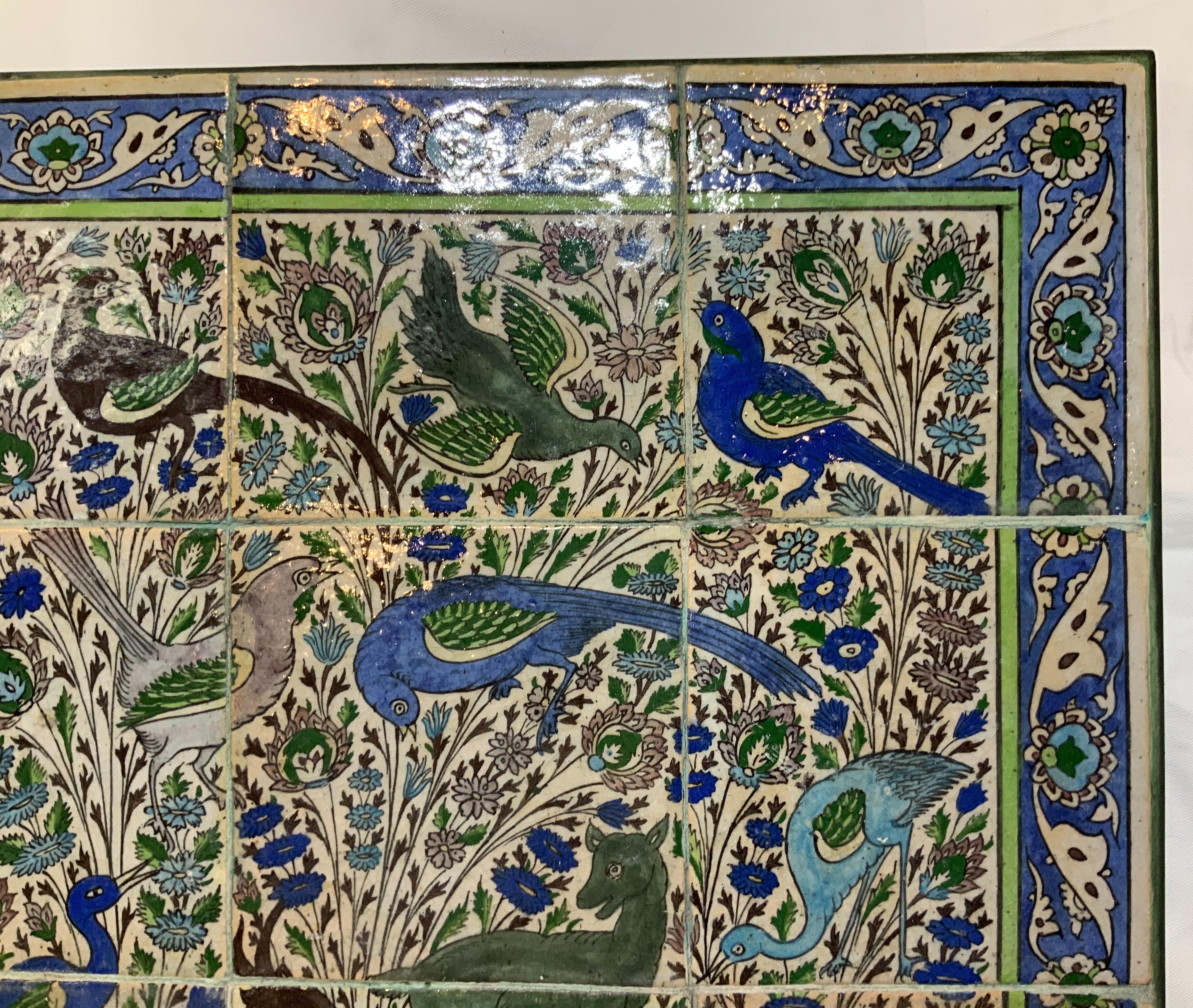 Vintage Set of Persian Tile Wall Hanging 4
