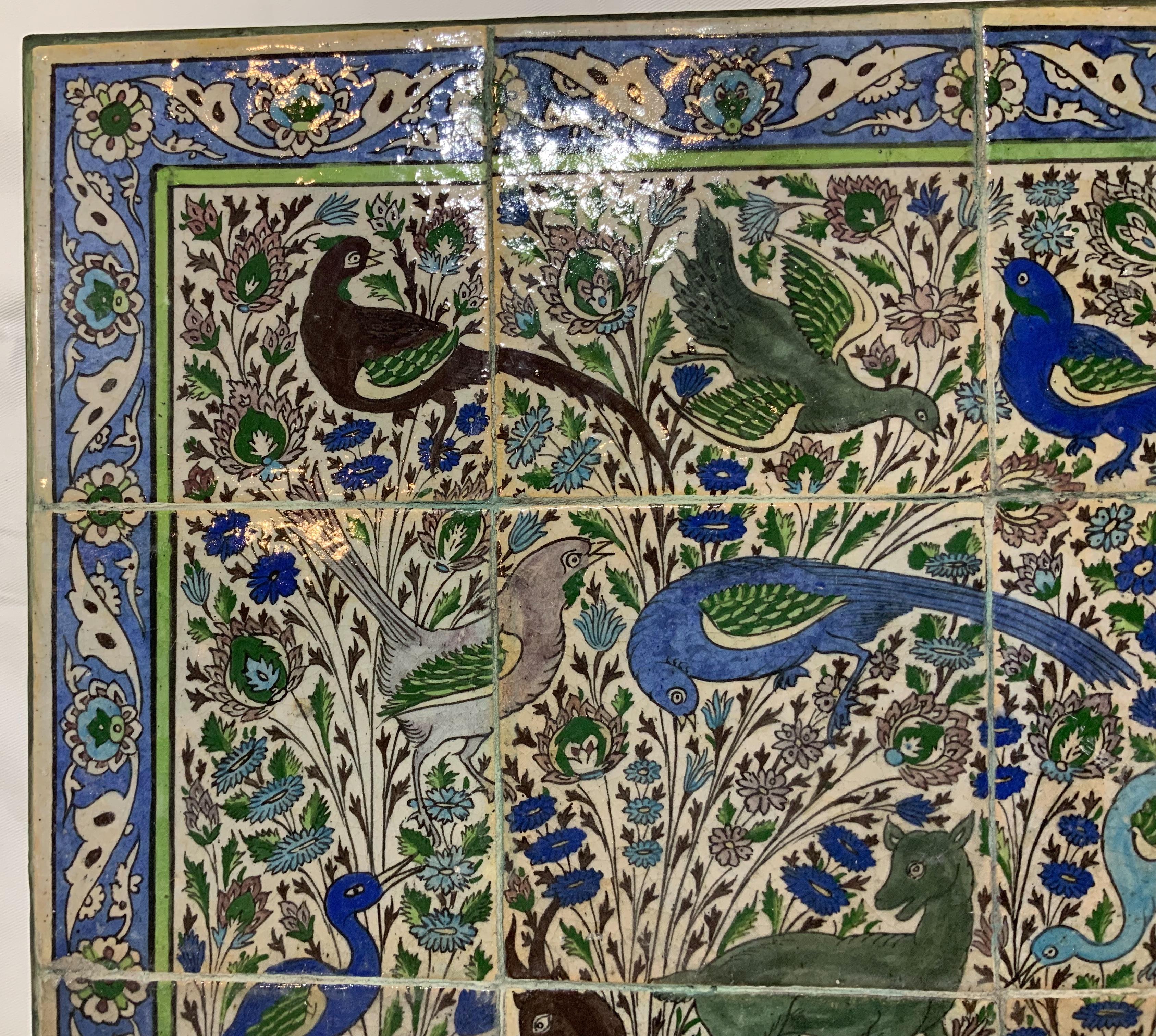 Vintage Set of Persian Tile Wall Hanging 5
