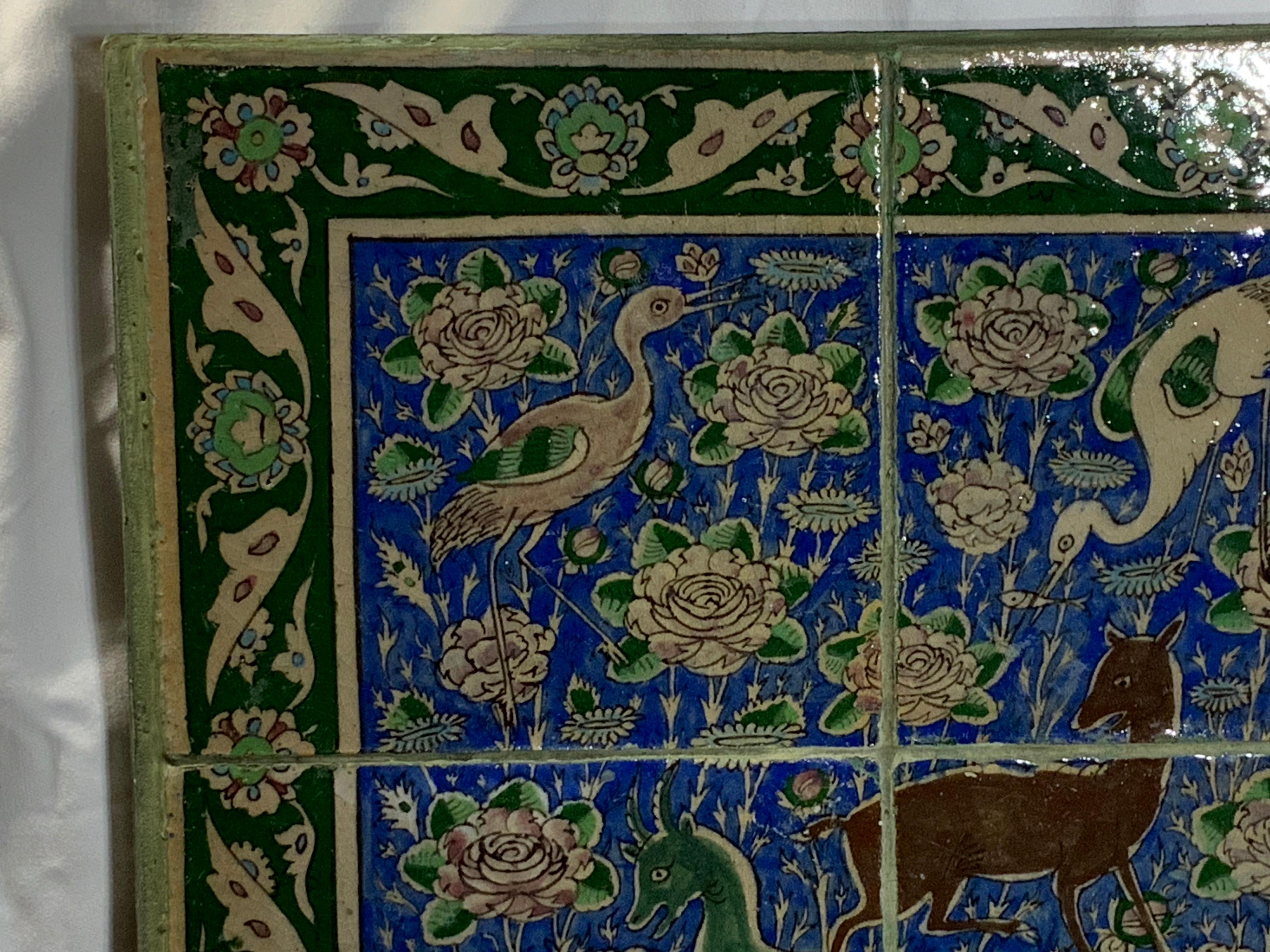 Vintage Set of Persian Tile Wall Hanging 1
