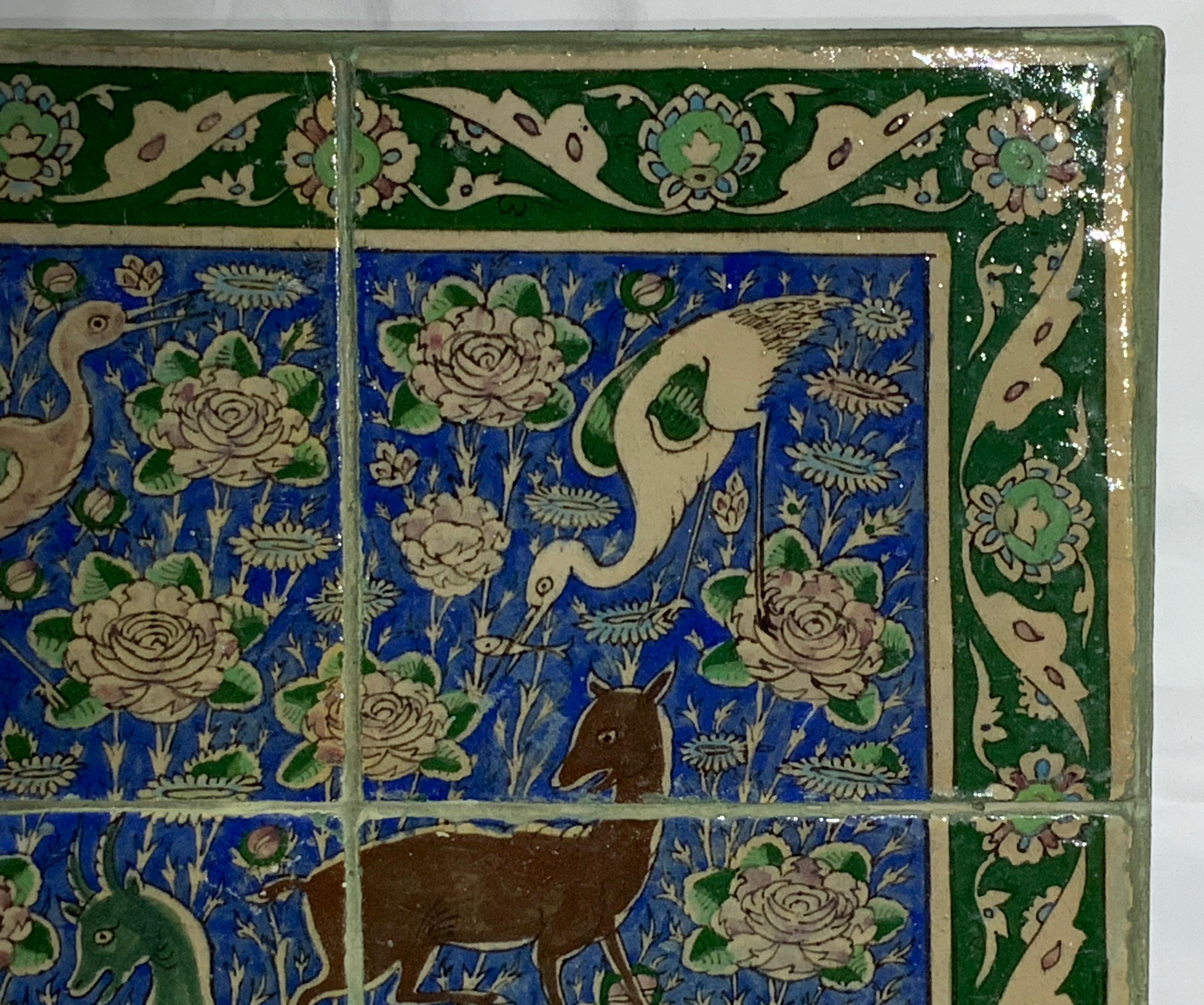 Vintage Set of Persian Tile Wall Hanging 2