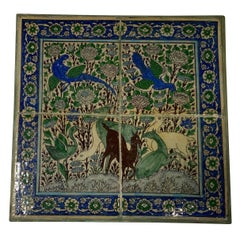 Vintage Set of Persian Tile Wall Hanging