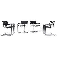 Vintage set of S 34 dining chairs by Mart Stam & Marcel Breuer for Fasem