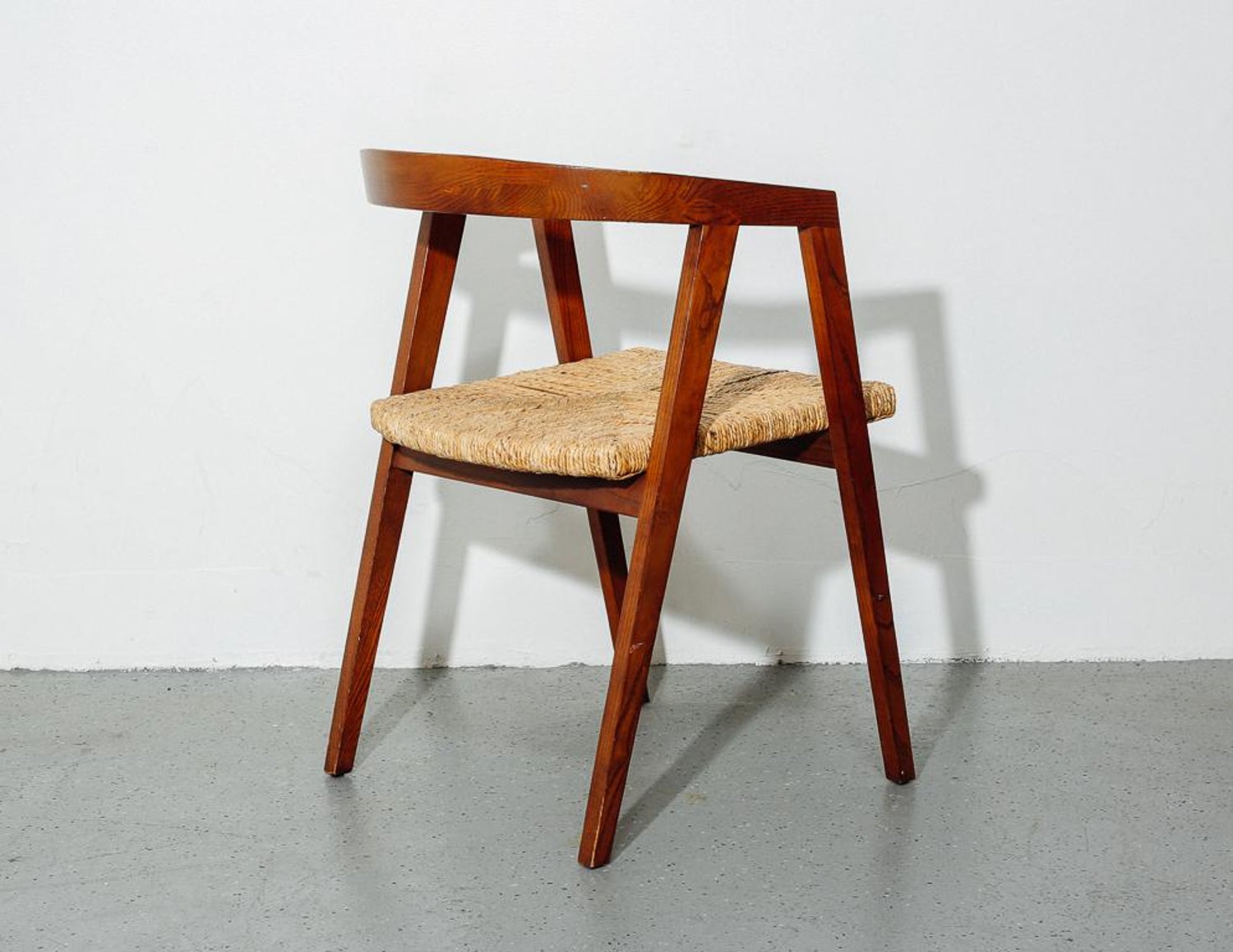 Vintage Set Of Seagrass And Oak Dining Chairs For Sale At 1stdibs