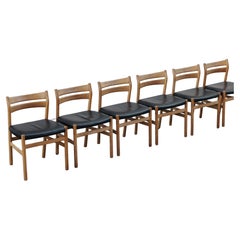 Vintage Set Of Six Borge Mogensen BM1 Chairs From Denmark, Circa 1970