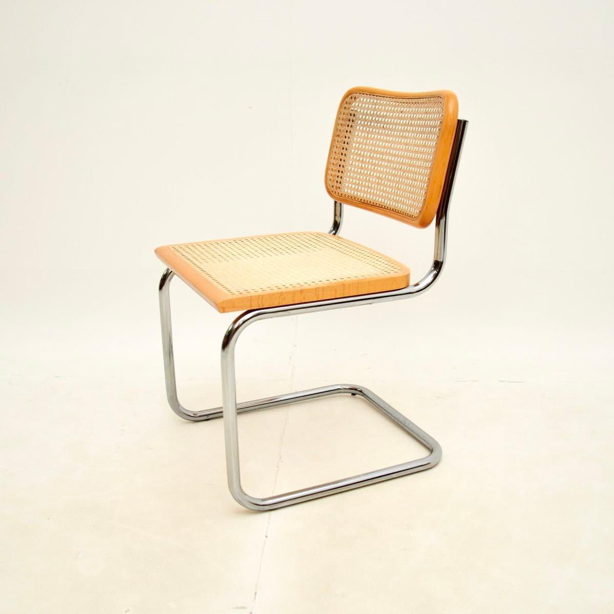 Vintage By Sechs italienische Cesca-Esszimmerstühle im Angebot 1