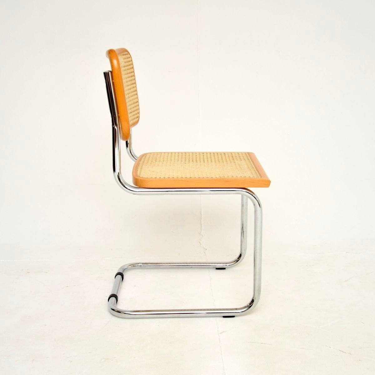 Vintage Set of Ten Italian Cesca Dining Chairs For Sale 5