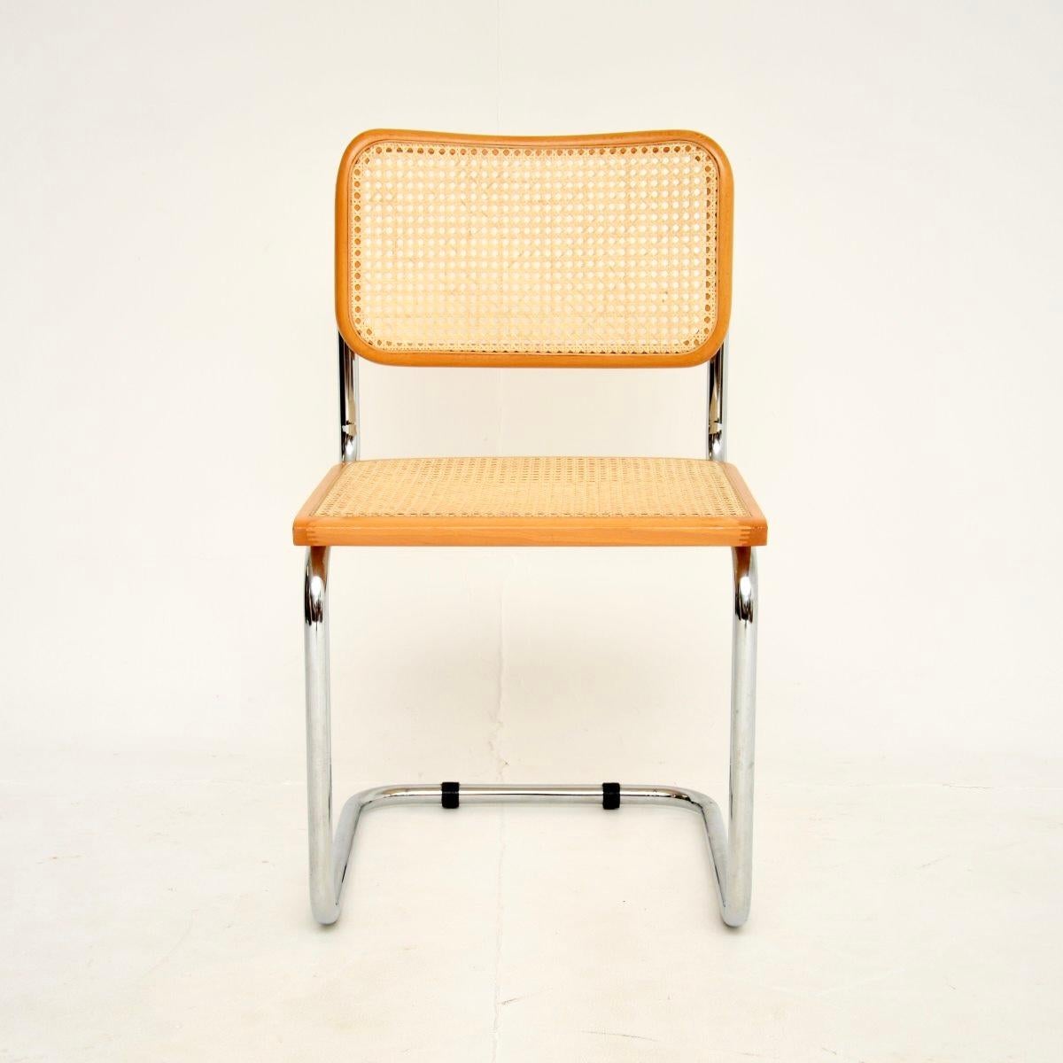 Vintage Set of Ten Italian Cesca Dining Chairs For Sale 2