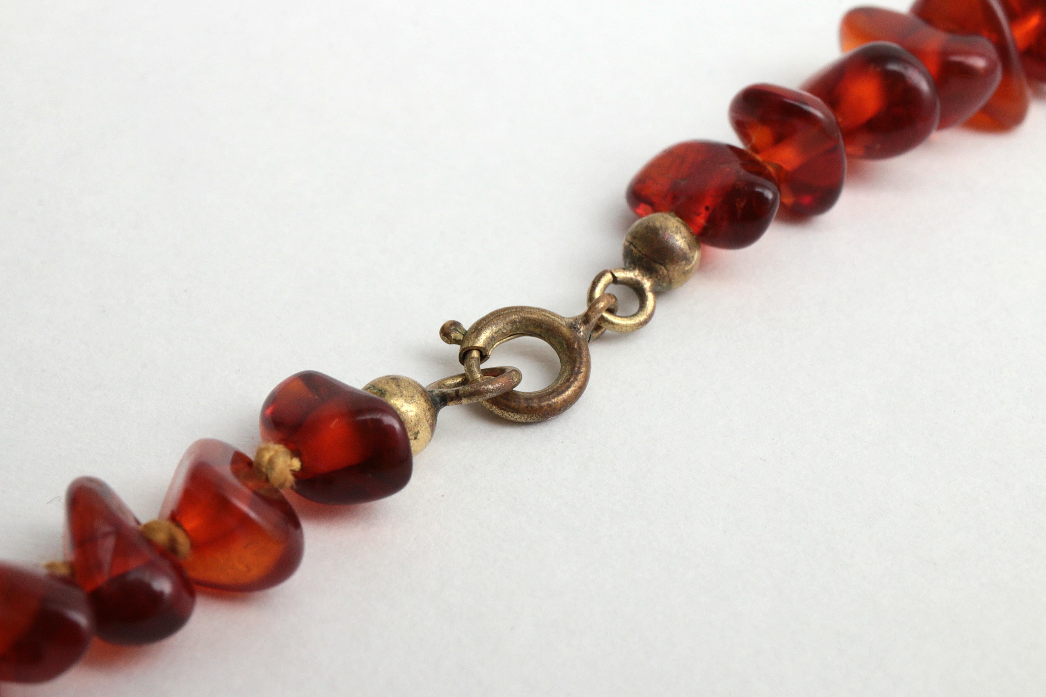Vintage Set of Three Amber Necklaces, 1960s For Sale 7
