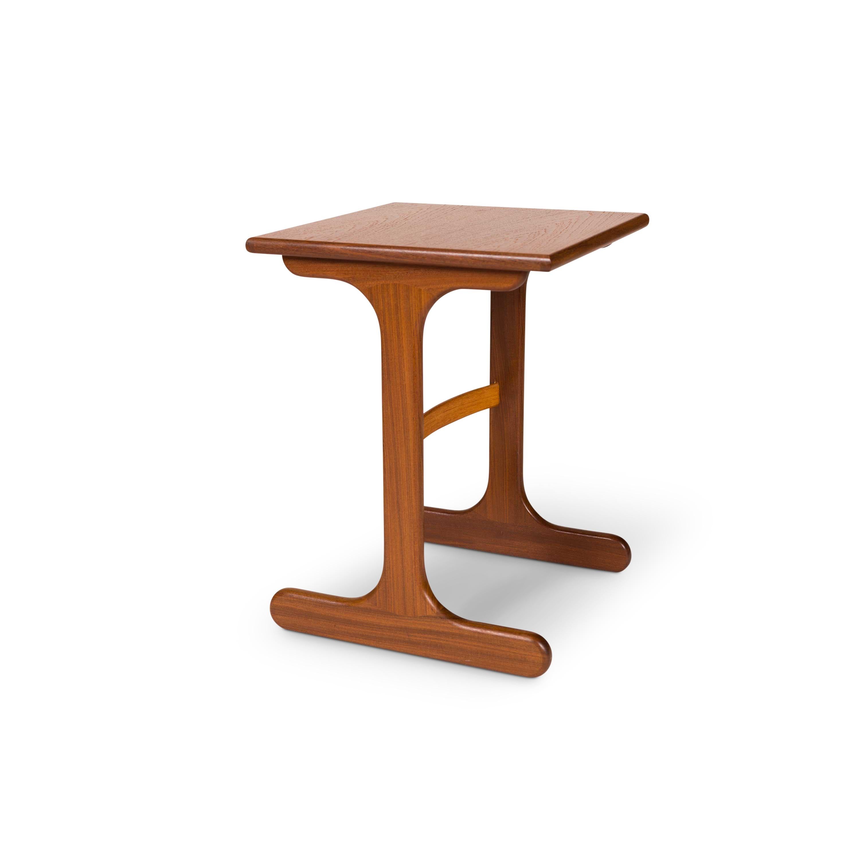 Teak Vintage Set of Three G-Plan Nested Side Tables For Sale