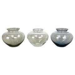 Vintage Set of Three Heart Vases Turmaline by Wilhelm Wagenfeld for WMF, 1960s