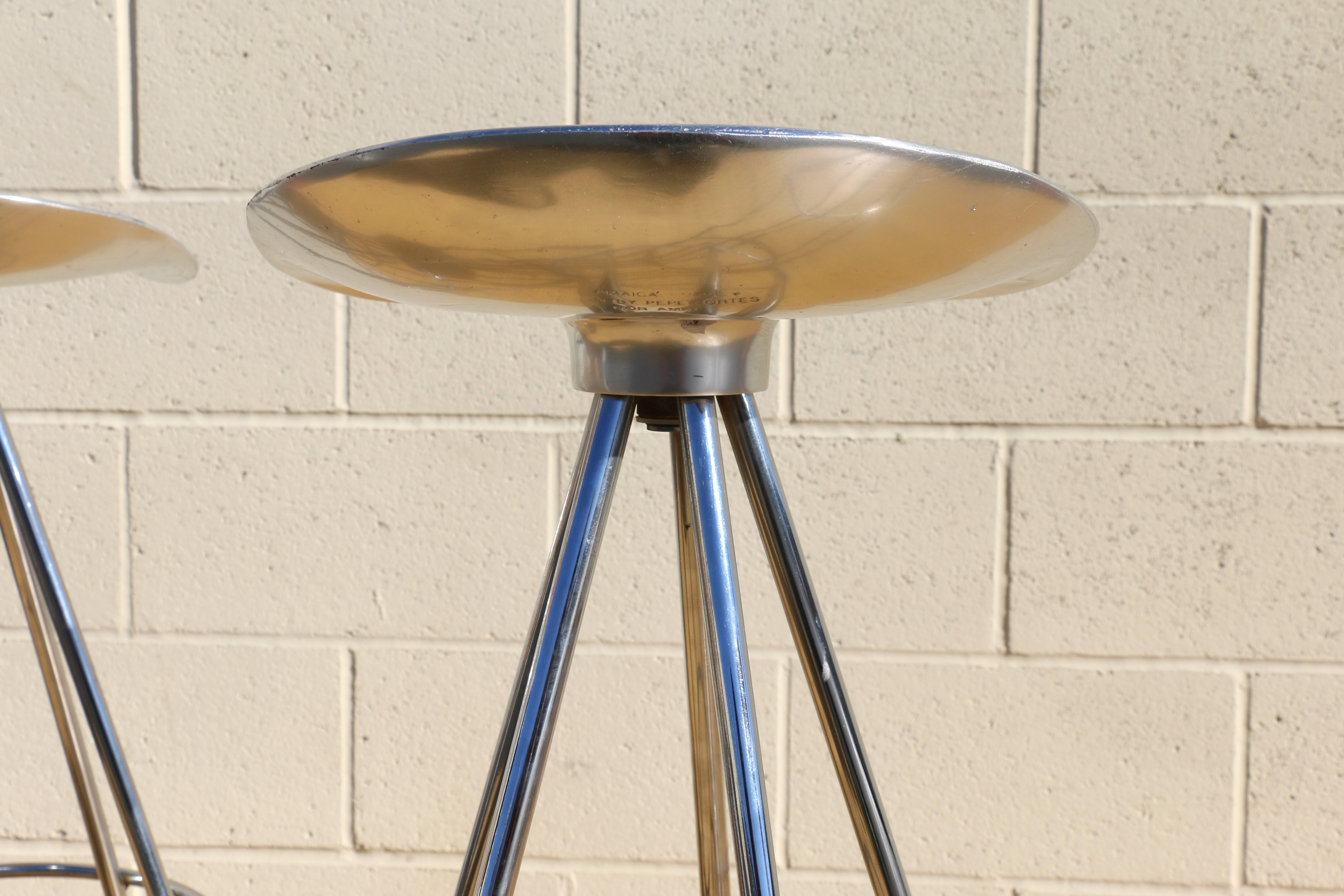 Ensemble vintage de trois tabourets de bar jamaïcains, années 1970 en vente 7