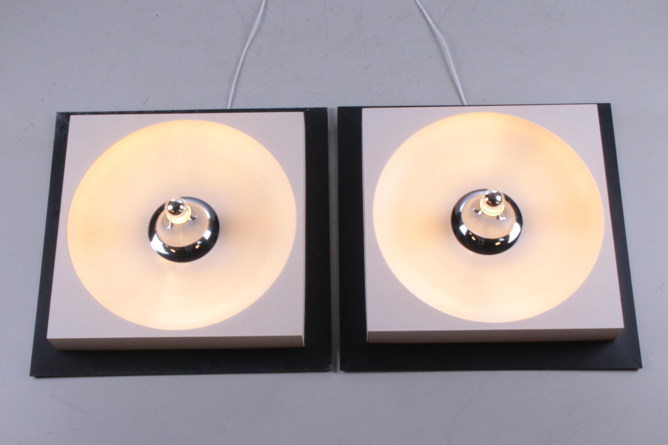 Mid-20th Century Vintage Set of Two Spage Age Wall Lamps, 1960