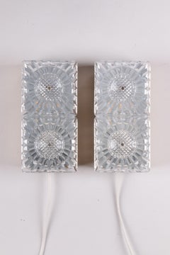Ensemble de lampes murales vintage par Borens Boras, Suède, 1960