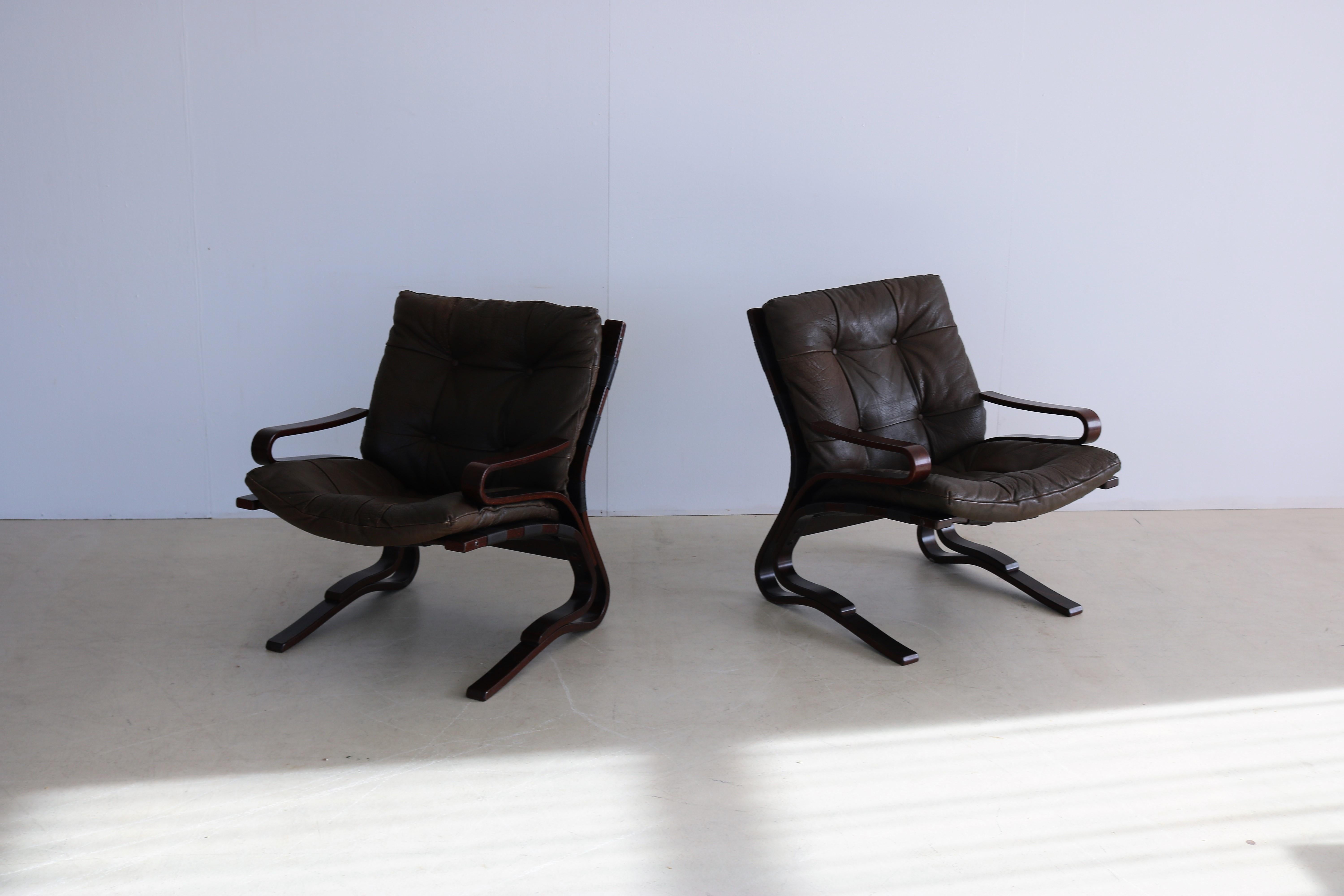 Danish Vintage Set Skyline Easy Chairs