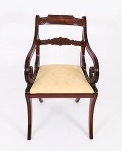 Juego vintage de diez sillas de comedor con respaldo de barra, de William Tillman, siglo XX