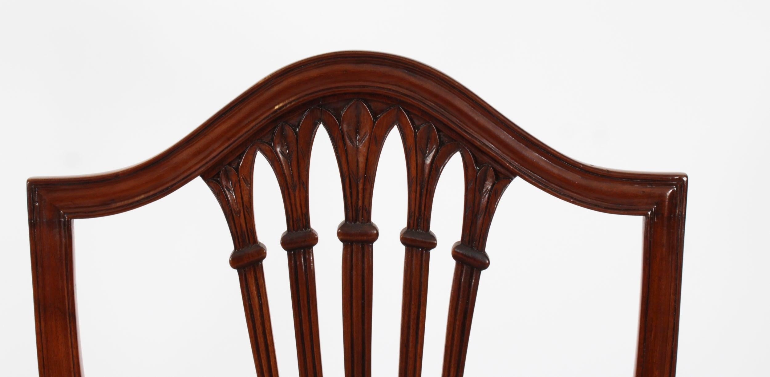 Vintage Set Ten Wheatsheaf Dining Chairs Brights Nettlebed 20th Century 5