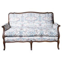 Antique Sette in Printed Upholstery