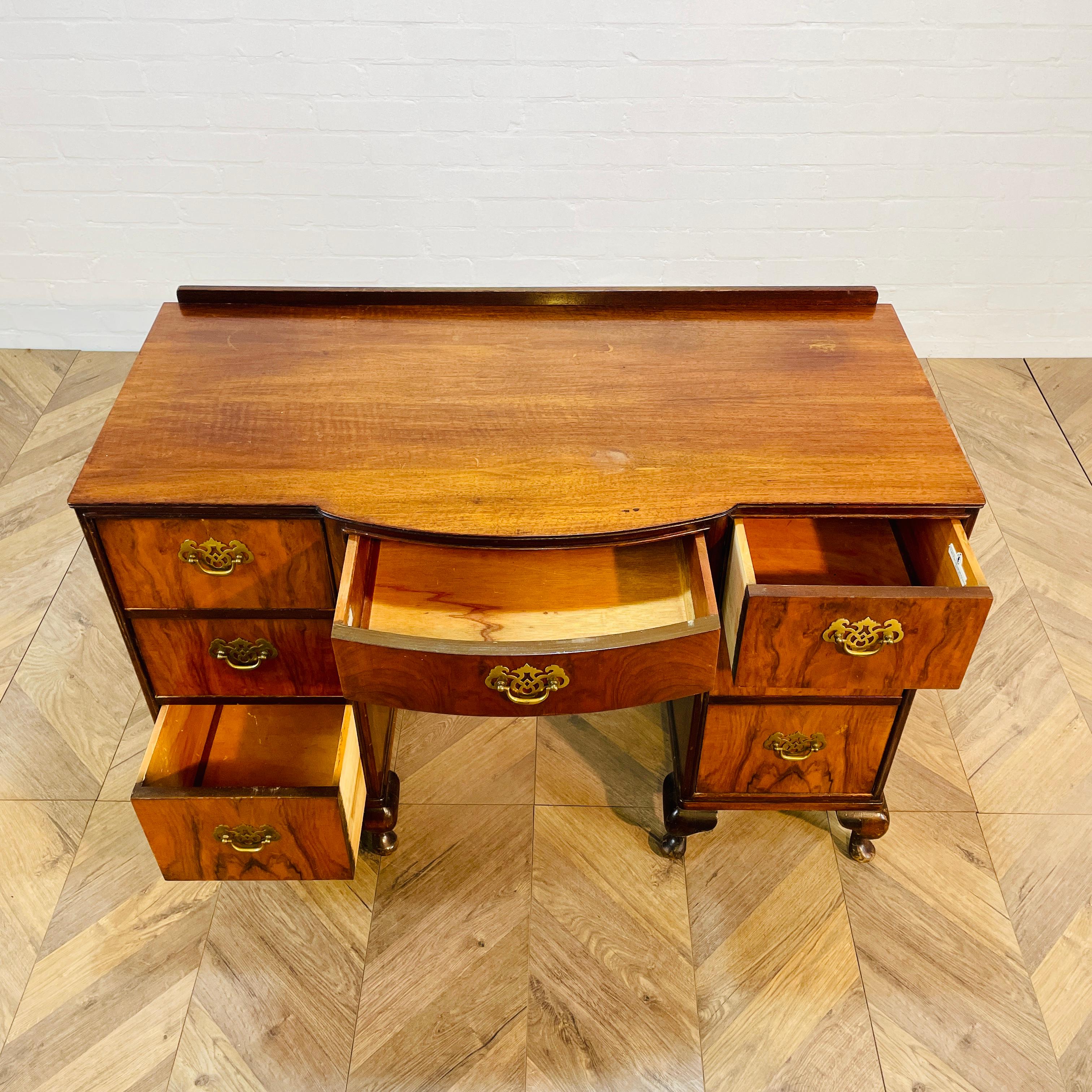 British Vintage Seven Drawer Desk by Beithcraft, 1960s For Sale