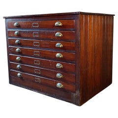 Vintage Seven Drawer Flat File