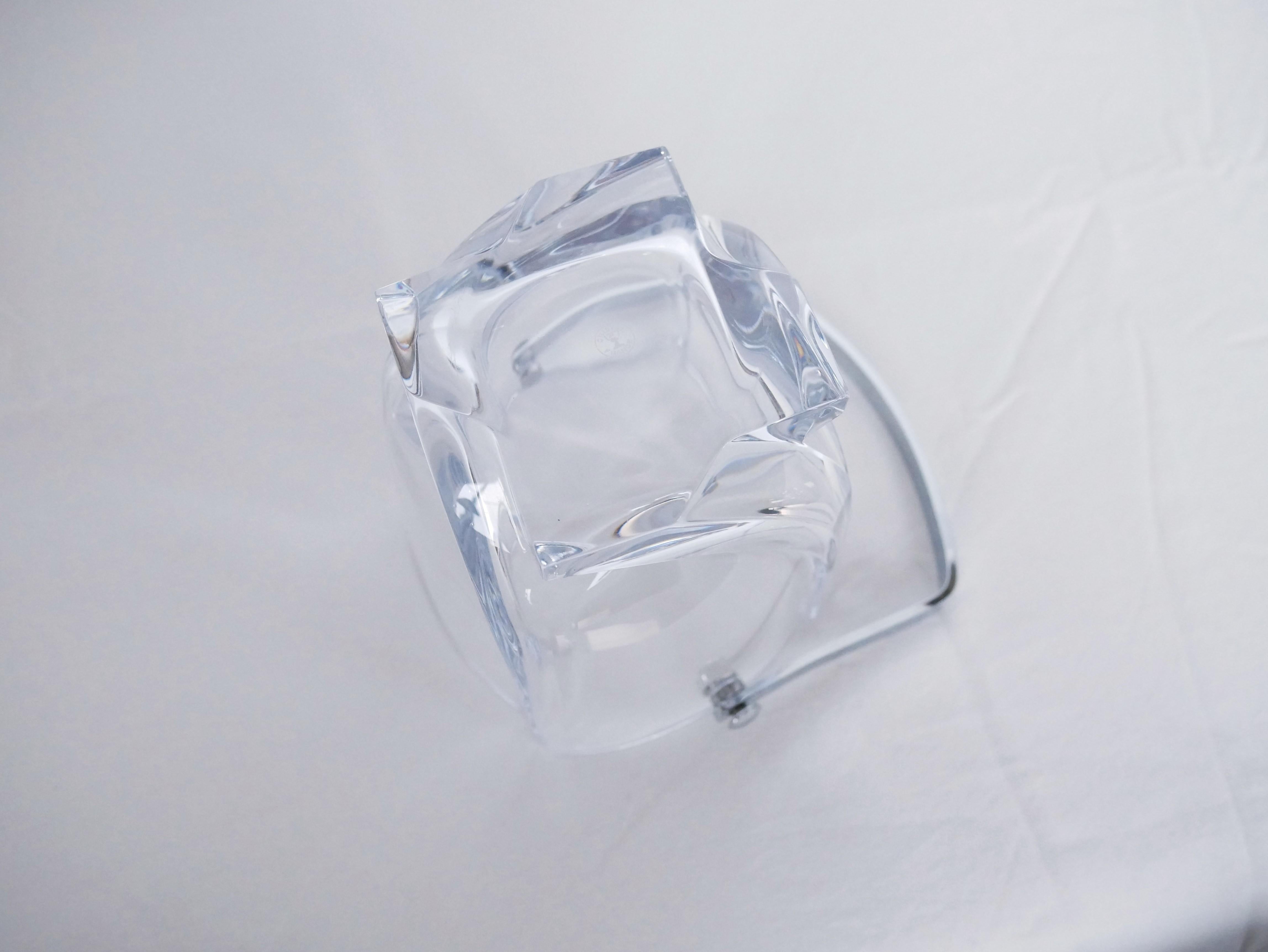 Cubitera vintage de cristal de Sèvres, Francia en venta 4