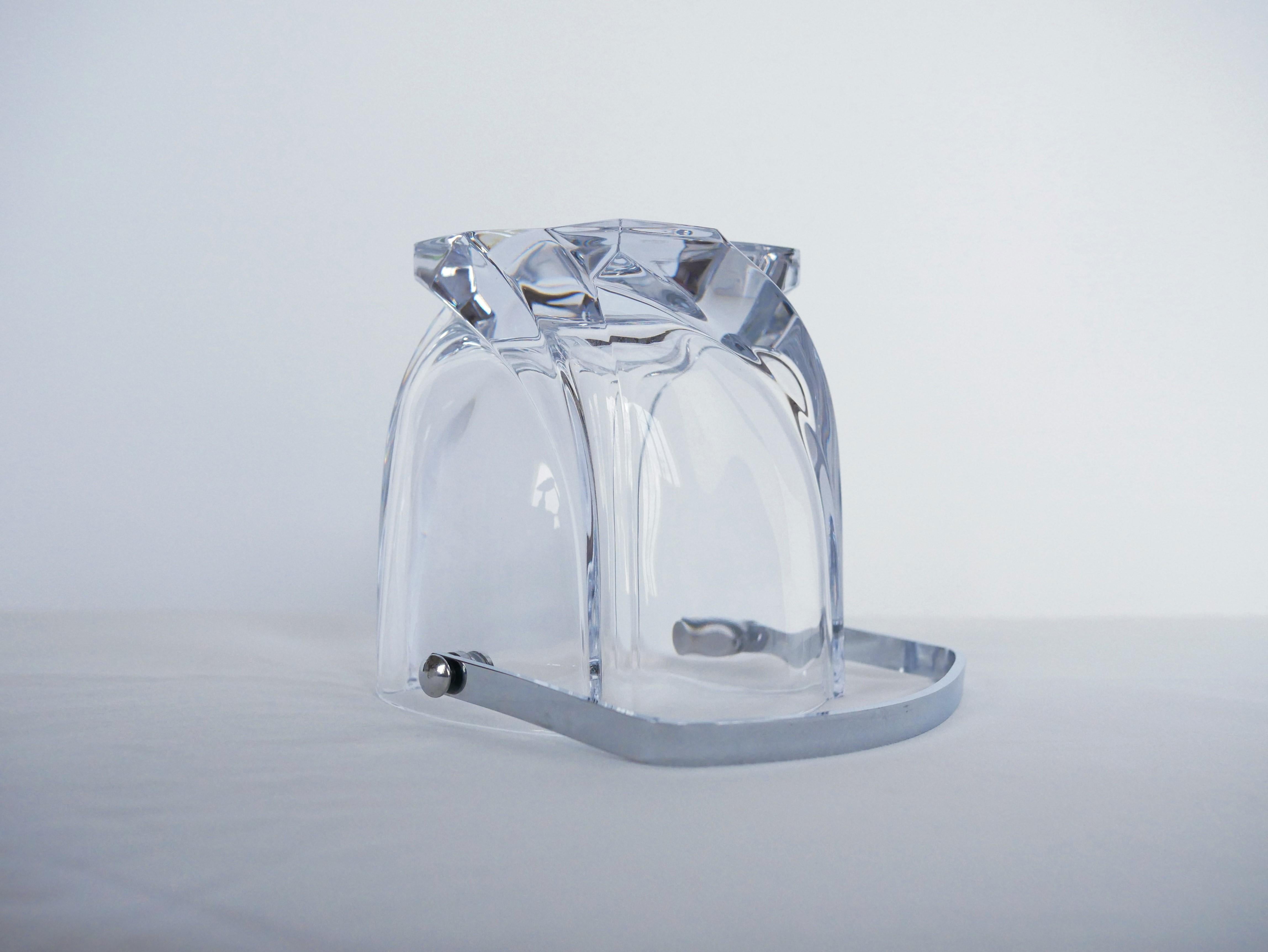 Cubitera vintage de cristal de Sèvres, Francia en venta 5