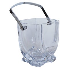 Cubitera vintage de cristal de Sèvres, Francia