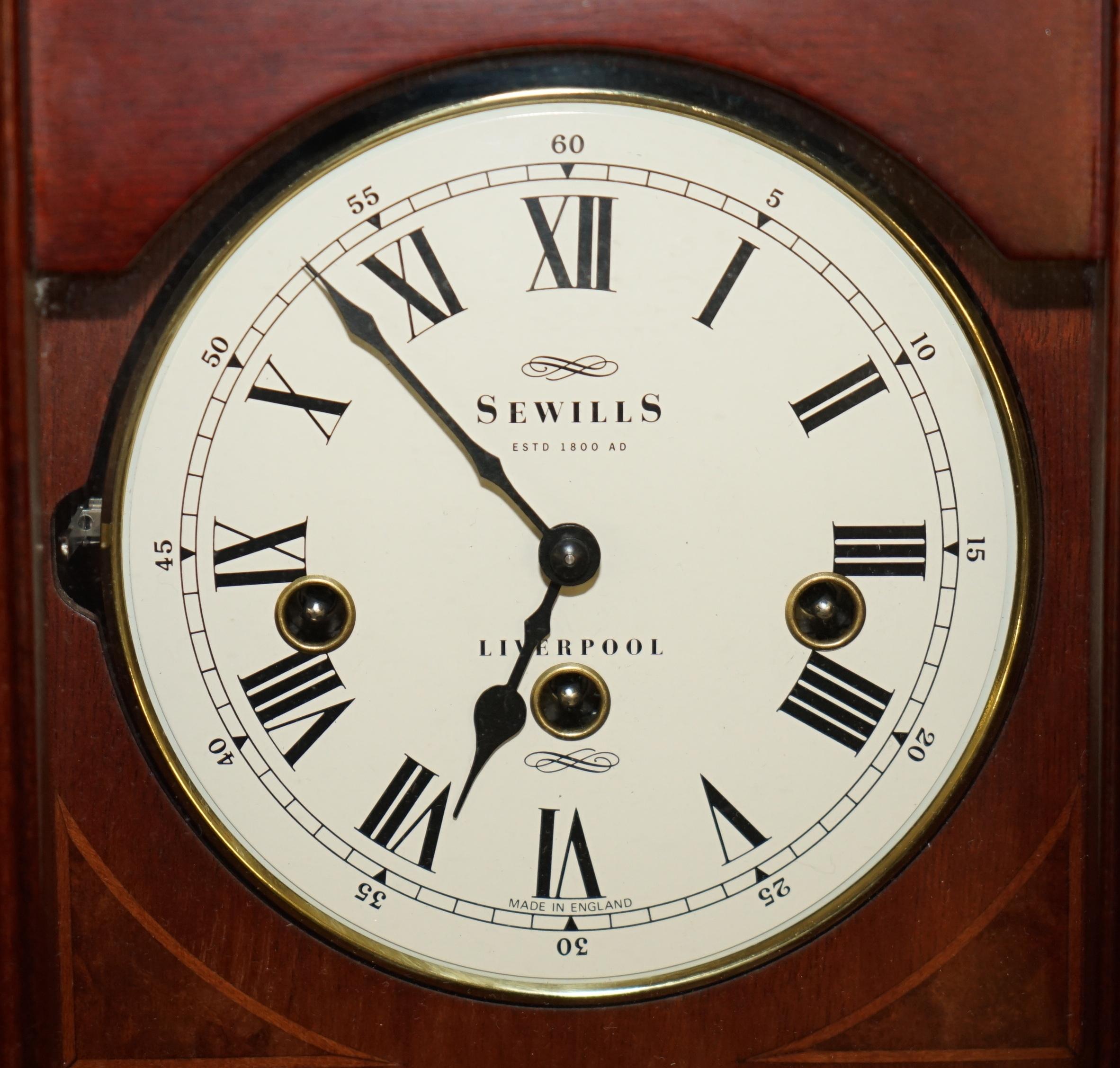 SEWILLS EST 1800 LIVERPOOL WANDUHR MIT LANGGEMÄSSIGEM GEHÄUSE UND WESTMINSTER-GLÄUTE VINTAGE (Viktorianisch)