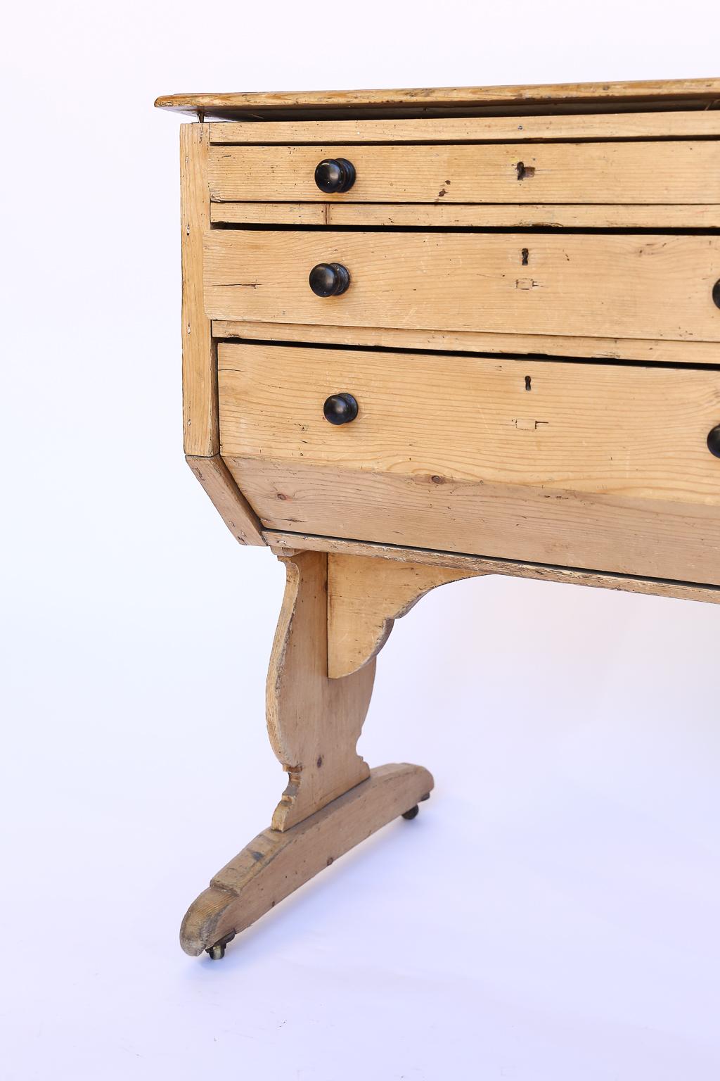 Wood Vintage Sewing Table