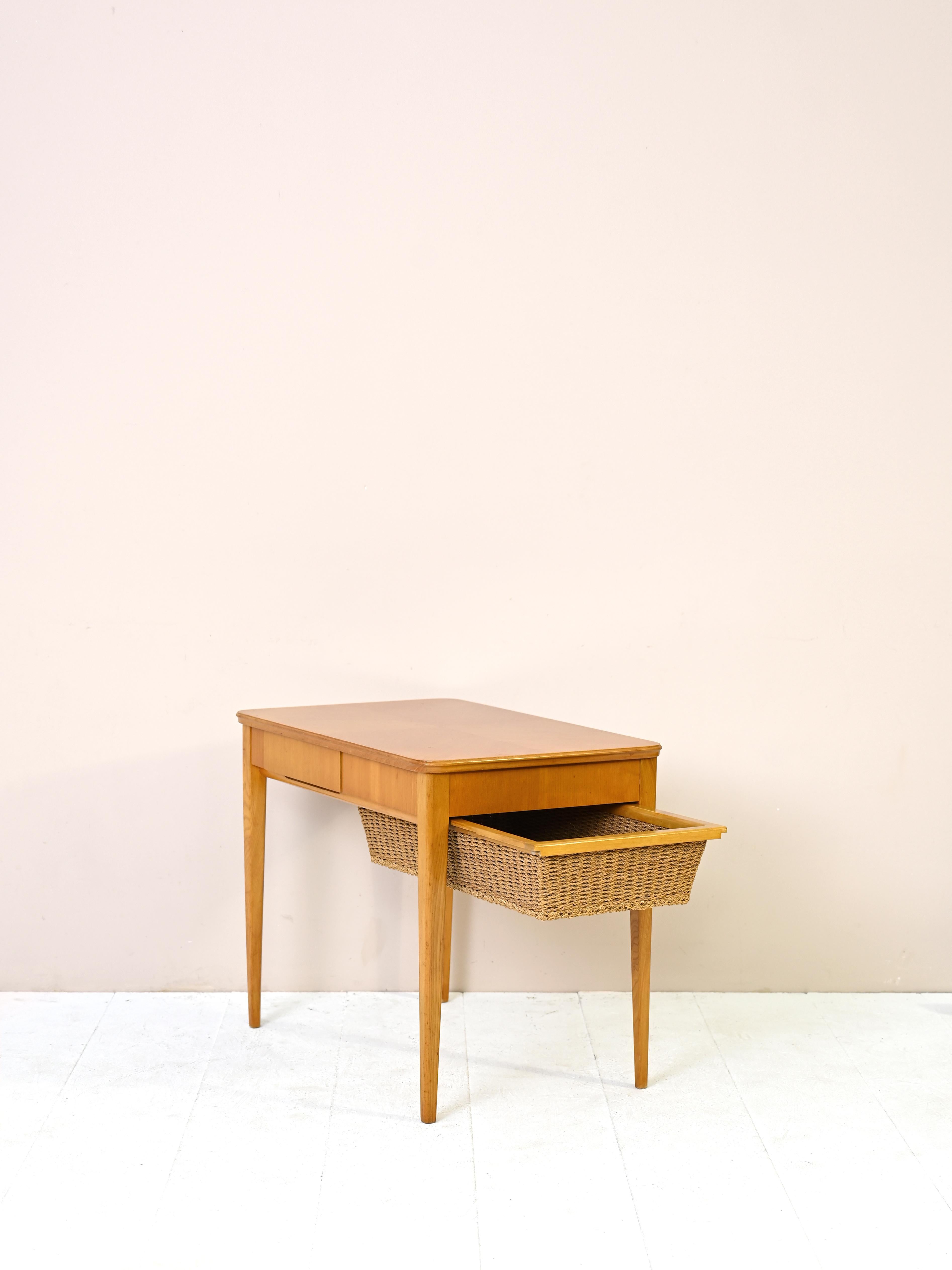 Mid-20th Century Vintage Sewing Table For Sale
