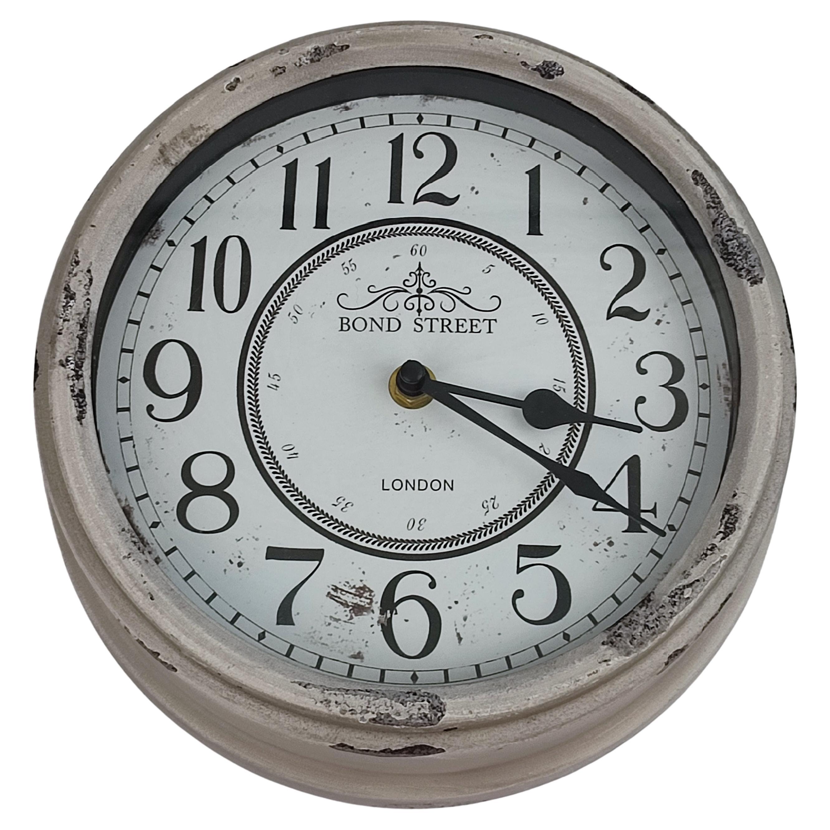 Horloge murale Shabby Bond Street London Battery Operated en vente