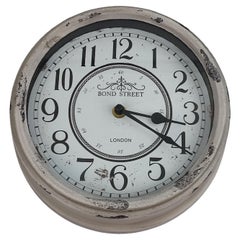 Vintage Shabby Wall Clock Bond Street London Battery Operated