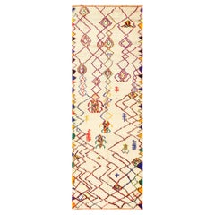 Shaggy Marokkanischer Vintage-Teppich. 4 ft x 11 ft 6 in