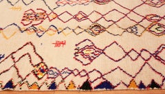 Vintage Shaggy Moroccan Rug. 4 ft x 11 ft 6 in