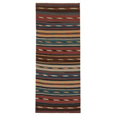 Vintage Shahsavan Kilim Rug in Polychromatic Stripes by Rug & Kilim