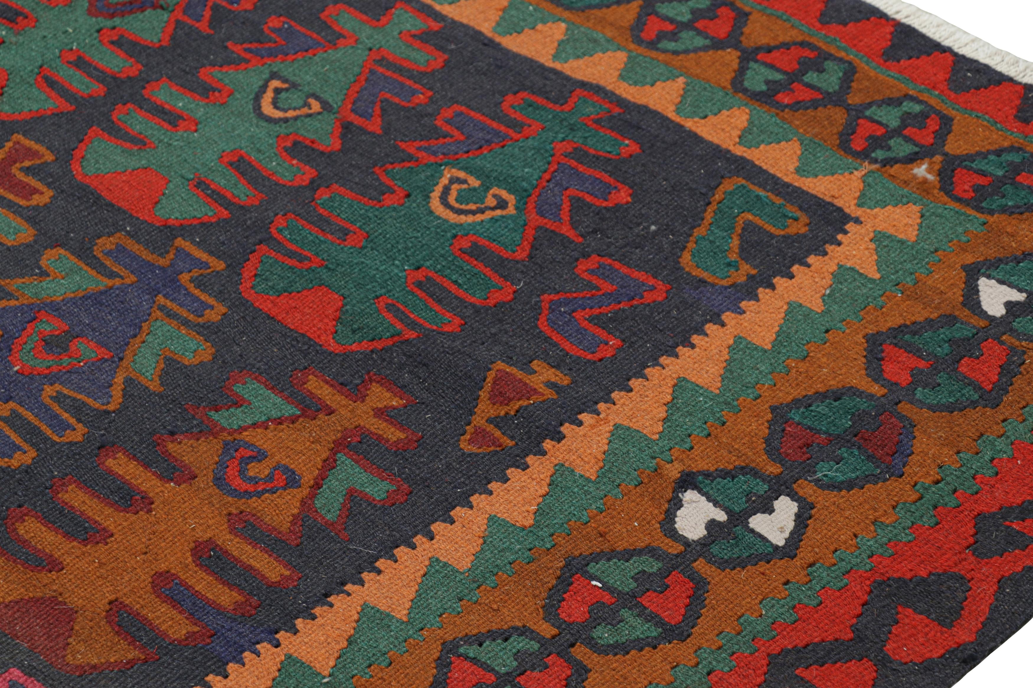 Vintage Shahsavan Kilim with Polychromatic Geometric Patterns, from Rug & Kilim In Good Condition For Sale In Long Island City, NY