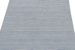 Vintage Shahsavan Persian Jajim-Kilim in Blue & White Stripes