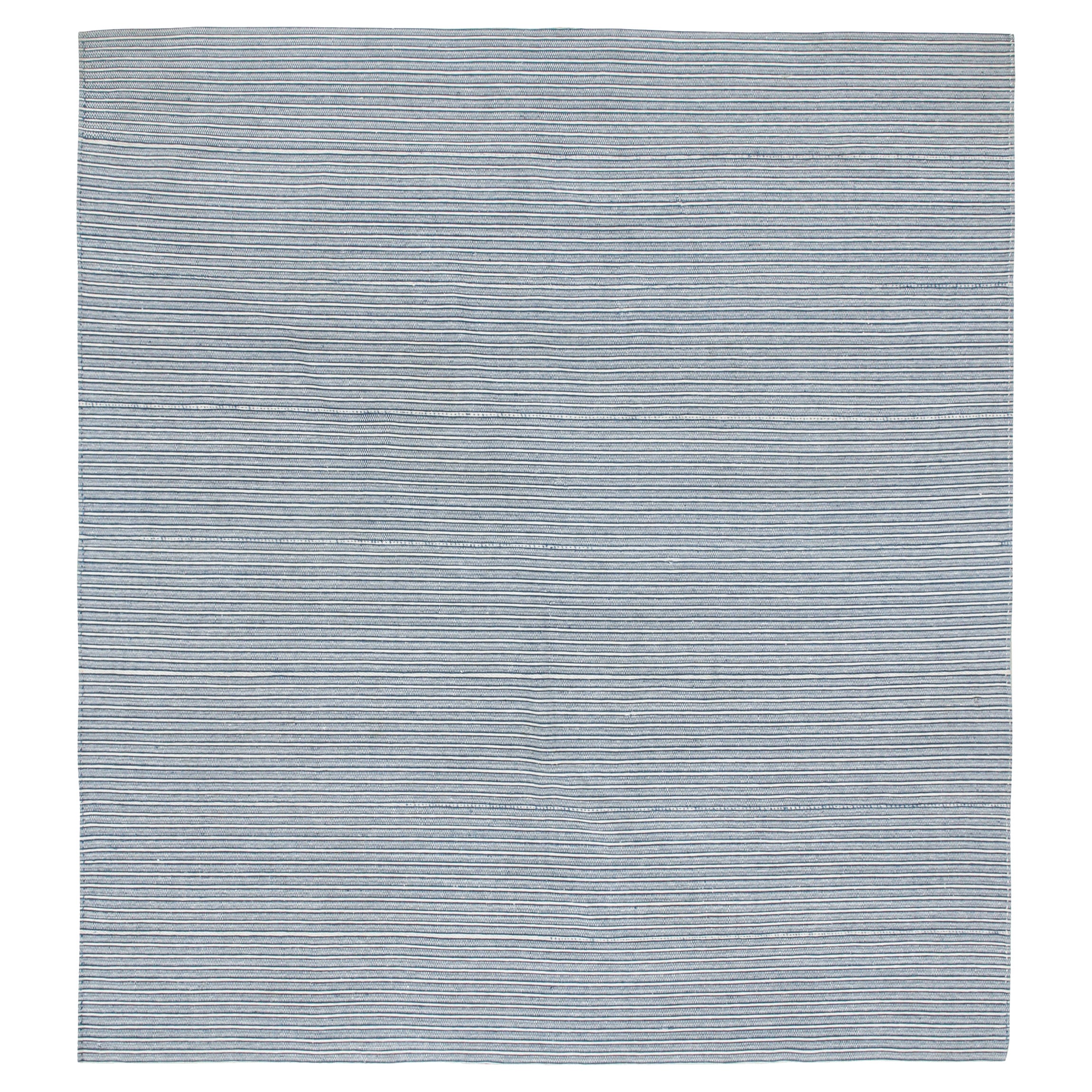 Jajim-Kilim persiano vintage Shahsavan a strisce bianche e blu