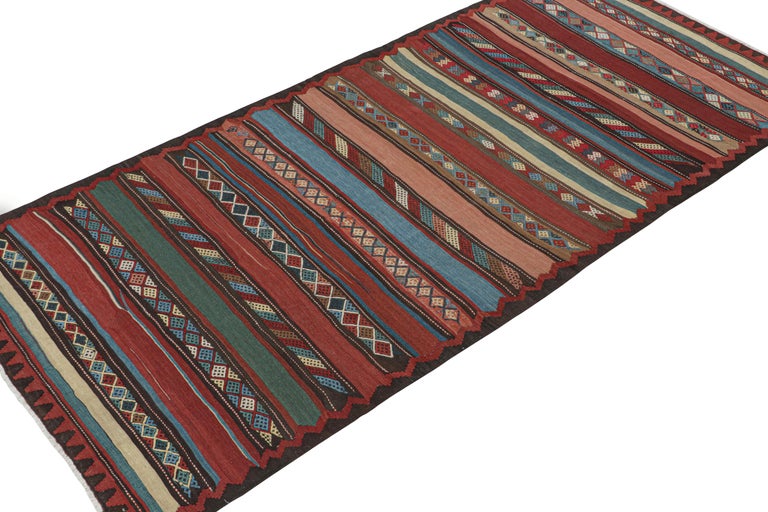 Vintage Shahsavan Persian Kilim in Polychromatic Patterns by Rug and ...