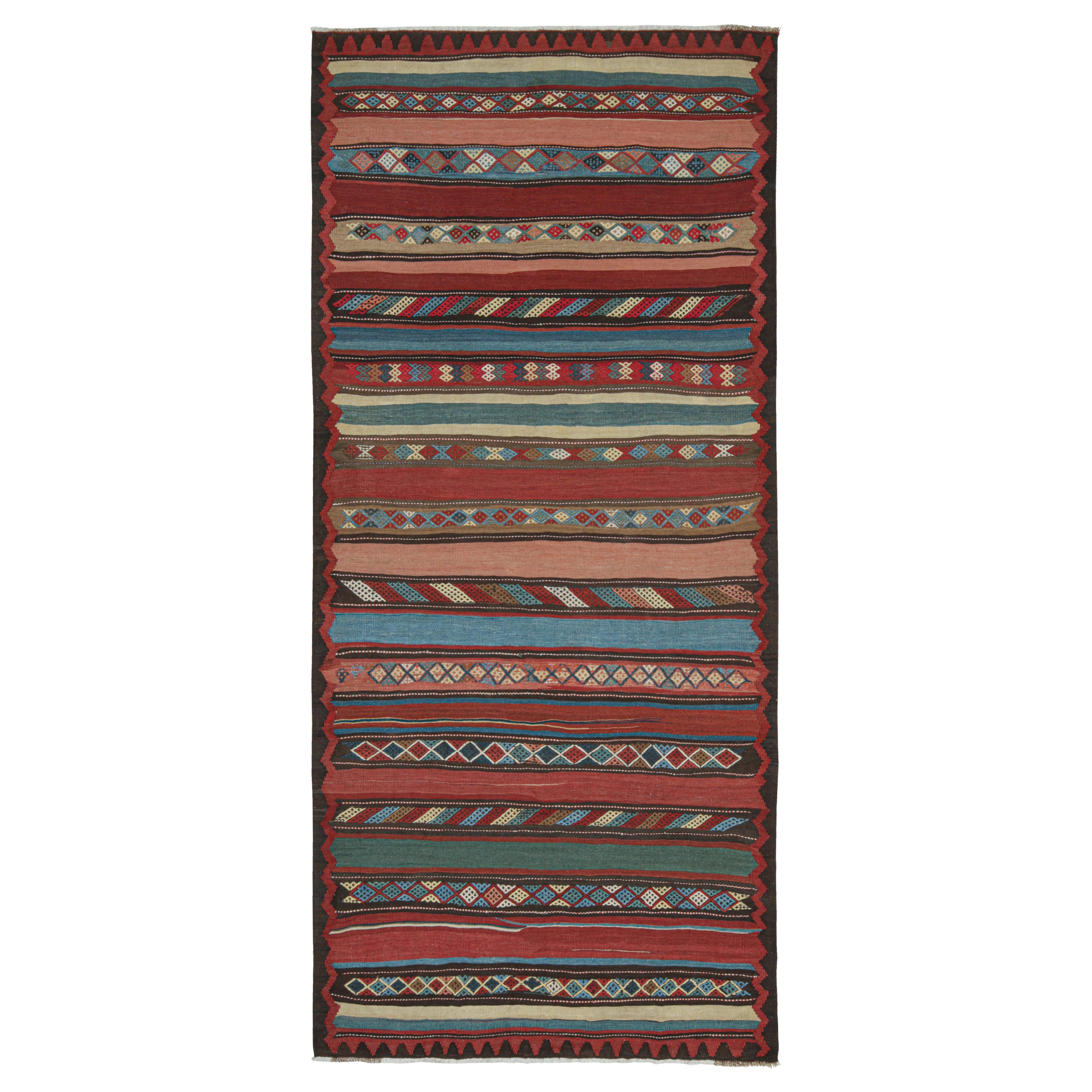 Shahsavan Persischer Kelim in polychromen Mustern von Teppich & Kilim im Angebot