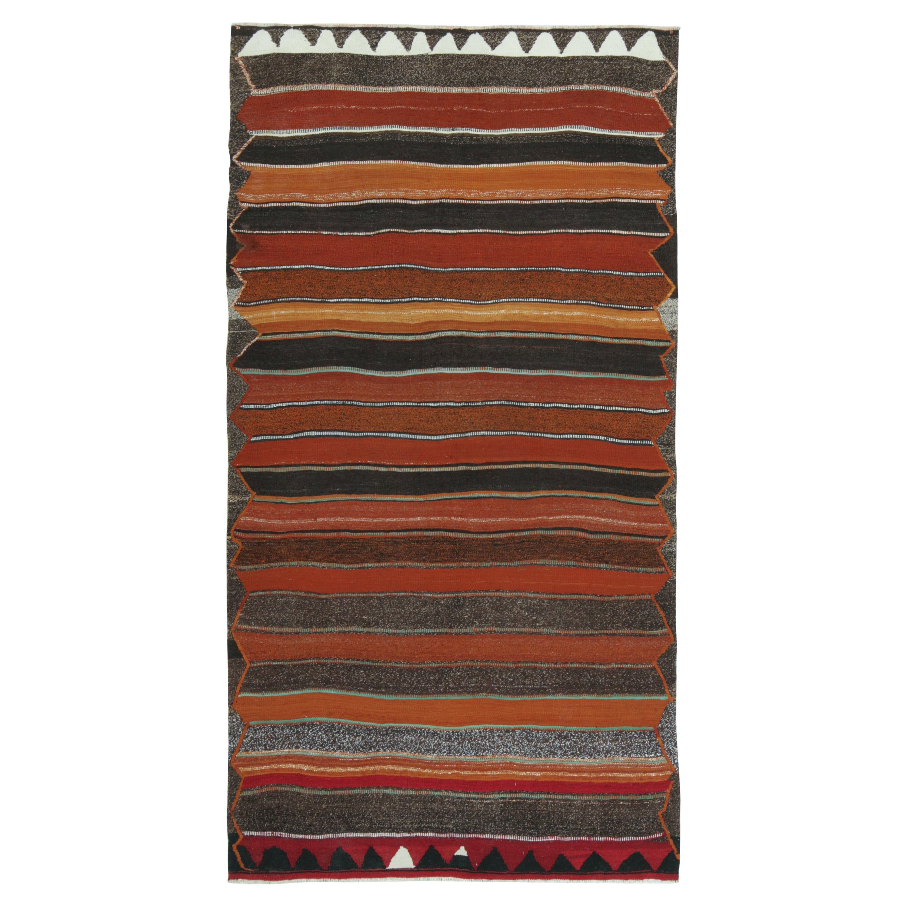 Shahsavan Persischer Kelim in polychromen Streifen von Teppich & Kilim
