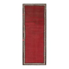 Vintage Shahsavan Kilim persiano con campo aperto rosso di Rug & Kilim