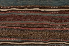 Vintage Shahsavan Persian Kilim Rug in Polychromatic Stripes by Rug & Kilim
