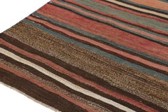 Vintage Shahsavan Persian Kilim Rug in Polychromatic Stripes by Rug & Kilim