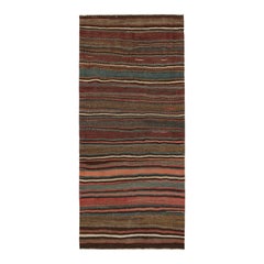 Tappeto vintage Shahsavan Persian Kilim a strisce policrome di Rug & Kilim
