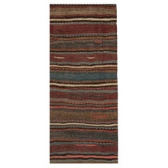 Tappeto vintage Shahsavan Persian Kilim a strisce policrome di Rug 
Kilim