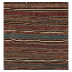 Tappeto vintage Shahsavan Persian Kilim a strisce policrome di Rug 
Kilim