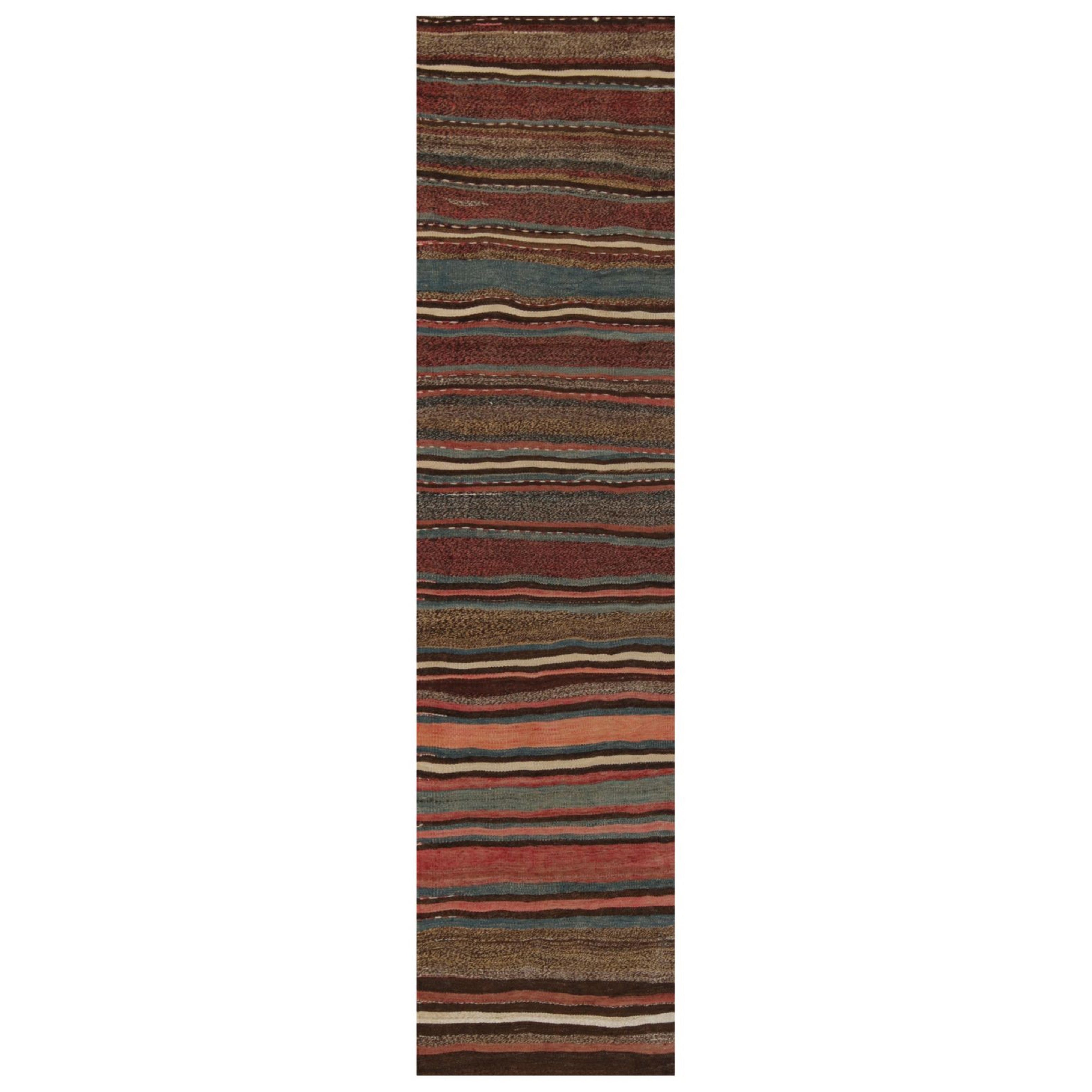 Vintage Shahsavan Persischer Kilim Teppich in Polychromatic Stripes von Rug
Kilim