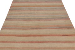 Vintage Shahsavan Persian Kilim Rug, Polychromatic Stripes - Rug & Kilim