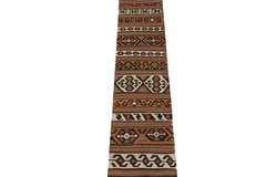 Vintage Shahsavan Persian Kilim Runner in Polychromatic Patterns by Rug & Kilim